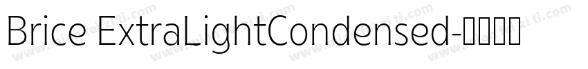 Brice ExtraLightCondensed字体转换